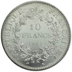 10 Francs Hercule Revers Lille