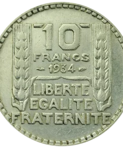 10 Francs Turin Revers Lille