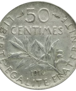 50 Cts Semeuse Revers Lille