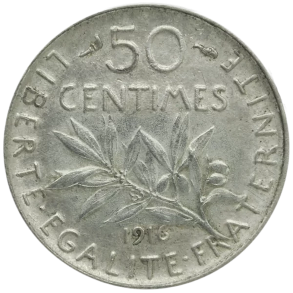 50 Cts Semeuse Revers Lille