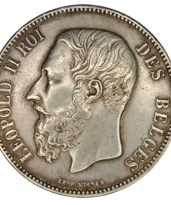 Ecu 5 Francs Leopold II Lille