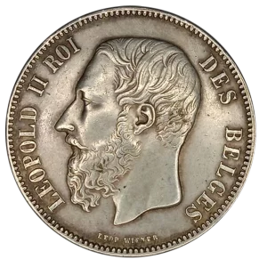 Ecu 5 Francs Leopold II Lille