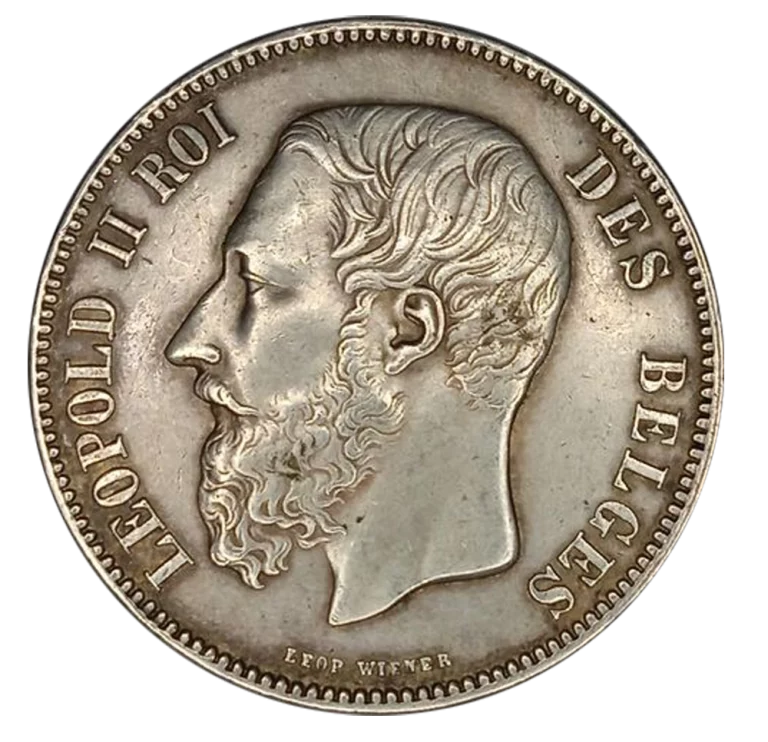 Ecu 5 Francs Leopold II Lille