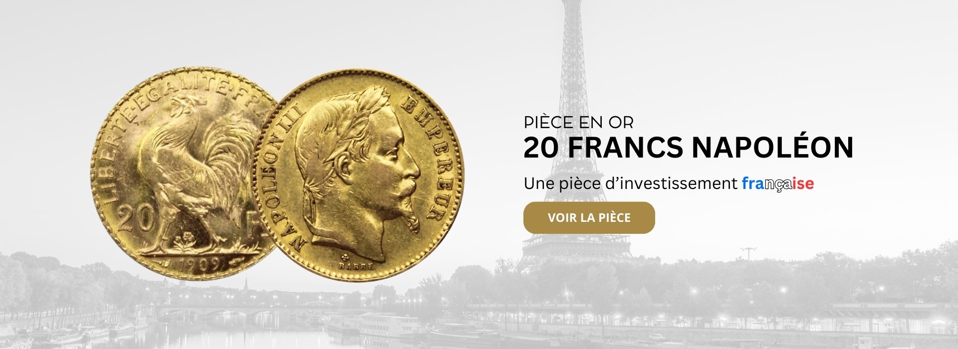 Investir une pièce en or 20 Francs Napoléon